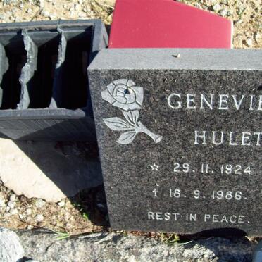 HULETT Genevieve 1924-1986