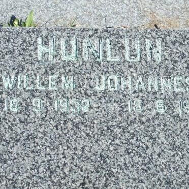 HUNLUN Willem Johannes 1932-1993