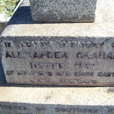 HAY Alexander Graham -1942 &amp; Stella Maud DALRYMPLE -1957