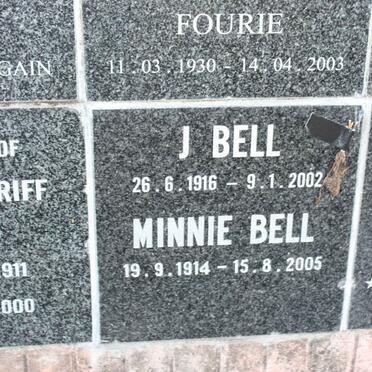 BELL J 1916-2002 &amp; Minnie 1914-2005