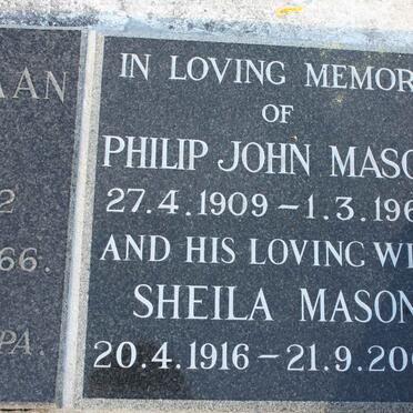 MASON Philip John 1909-1963 &amp; Sheila 1916-2008