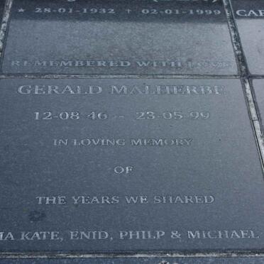 MALHERBE Gerald 1946-1999