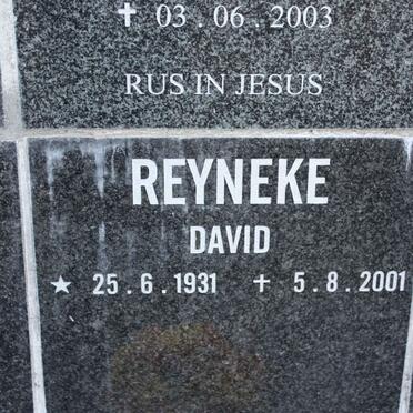 REYNEKE David 1931-2001