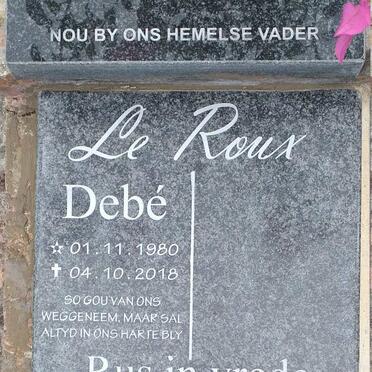 ROUX Debe, le 1980-2018