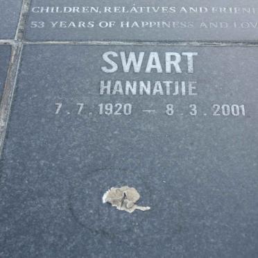 SWART Hannatjie 1920-2001
