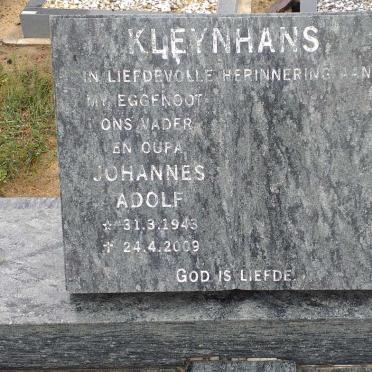 KLEYNHANS Johannes Adolf 1943-2009