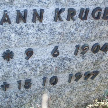 KRUGER Ann 1904-1997