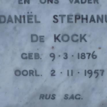 KOCK Daniel Stephanus, de 1876-1957