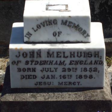 MELHUISH John 1852-1898
