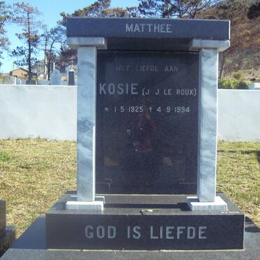 MATTHEE J.J. le Roux 1925-1994