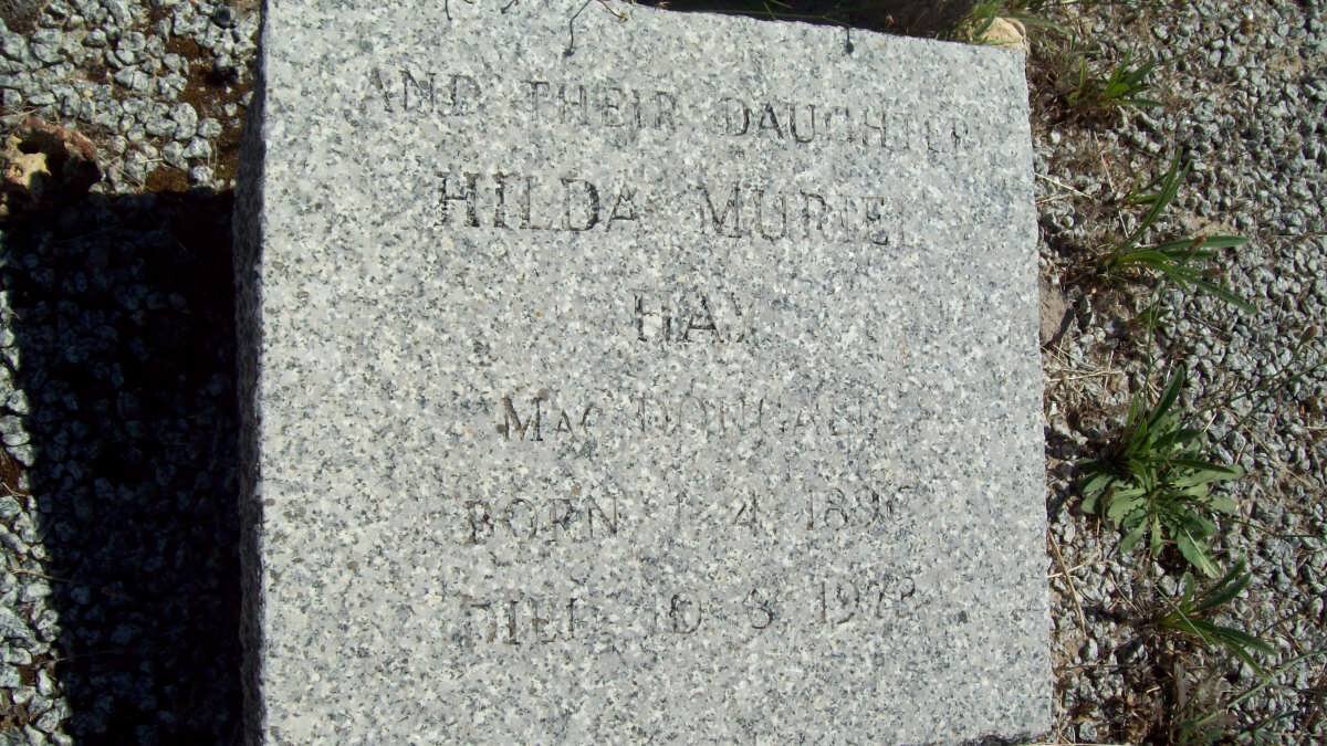 MacDOUGALL Hilda Muriel Hay 1896-1973