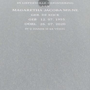 MILNE :: JACKSON :: DE KOCK