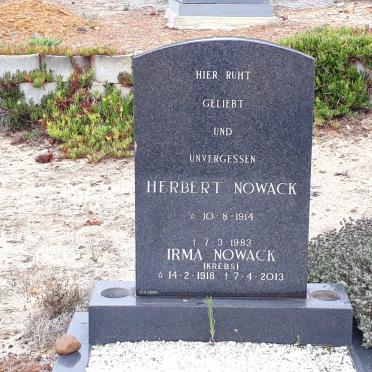 NOWACK Herbert 1914-1983 &amp; Irma KREBS 1918-2013