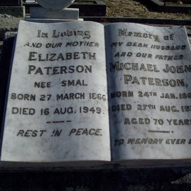 PATERSON Michael John 1868-1938 &amp; Elizabeth SMAL 1866-1949