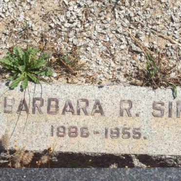 SIM Barbara R. 1886-1955
