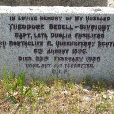 SIVRIGHT Theodore, BEDELL- 1895-1926