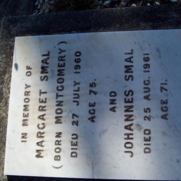 SMAL Johannes -1961 &amp;  Margaret MONTGOMERY -1960