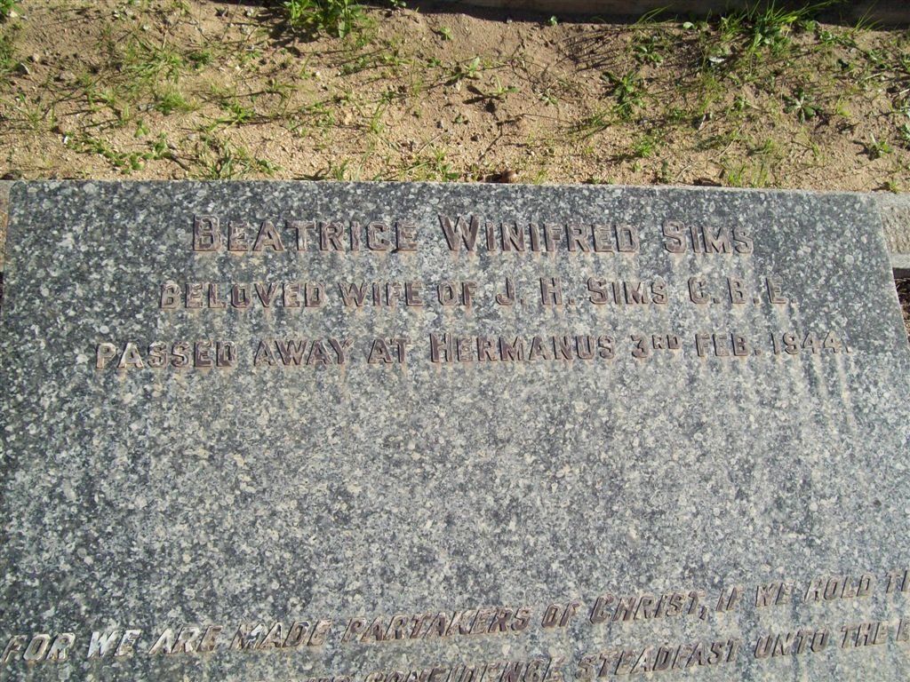 SIMS Beatrice Winifred -1944