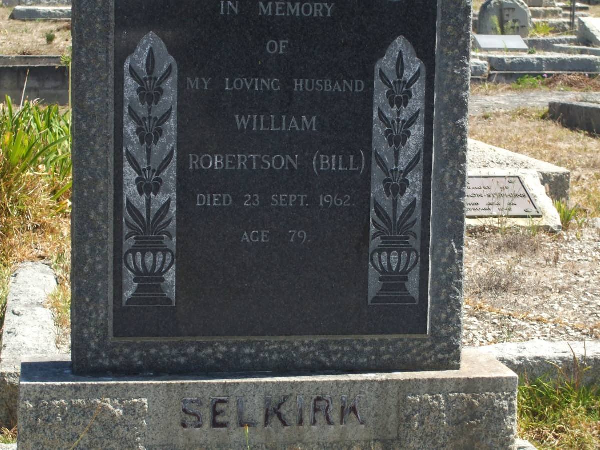 SELKIRK Robertson William 1883-1962