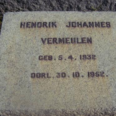 VERMEULEN Hendrik Johannes 1932-1952