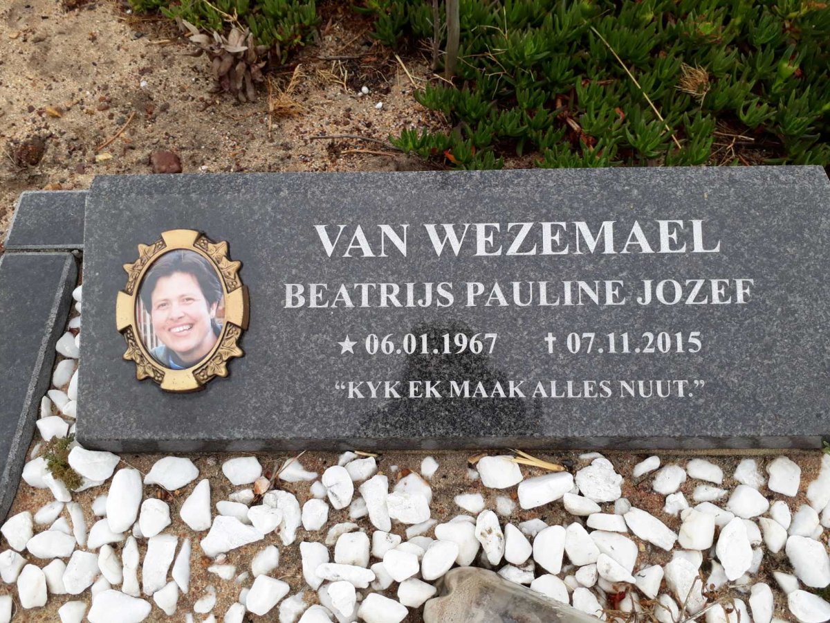 WEZEMAEL Beatrijs Pauline, van 1967-2015