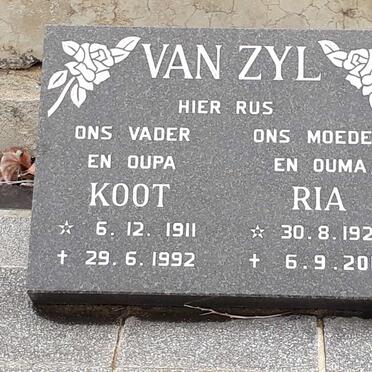ZYL Koot, van 1911-1992 &amp; Ria 1924-2017