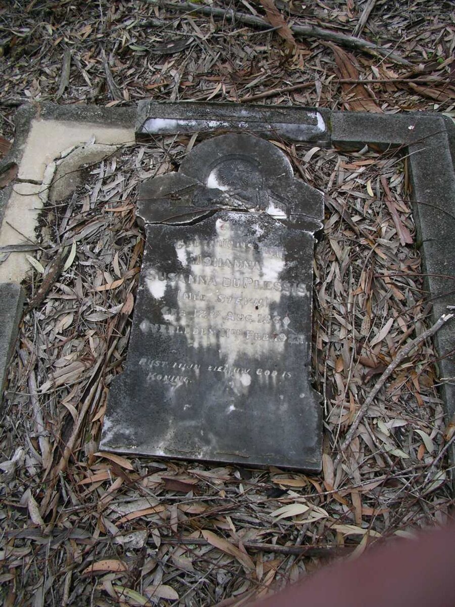 PLESSIS Susanna, du nee STEVEN 1860-192?