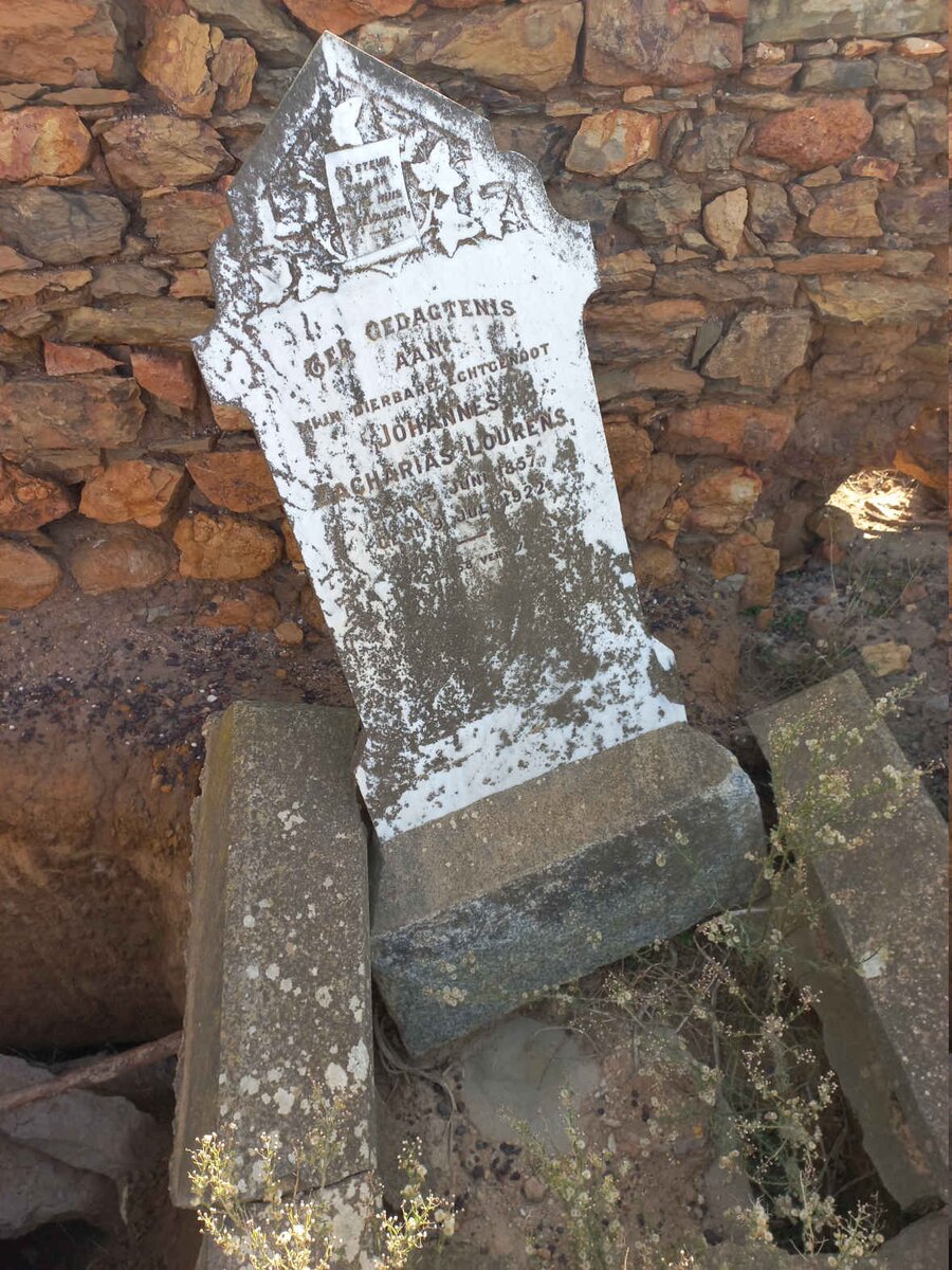 LOURENS Johannes Zacharias 1857-1922