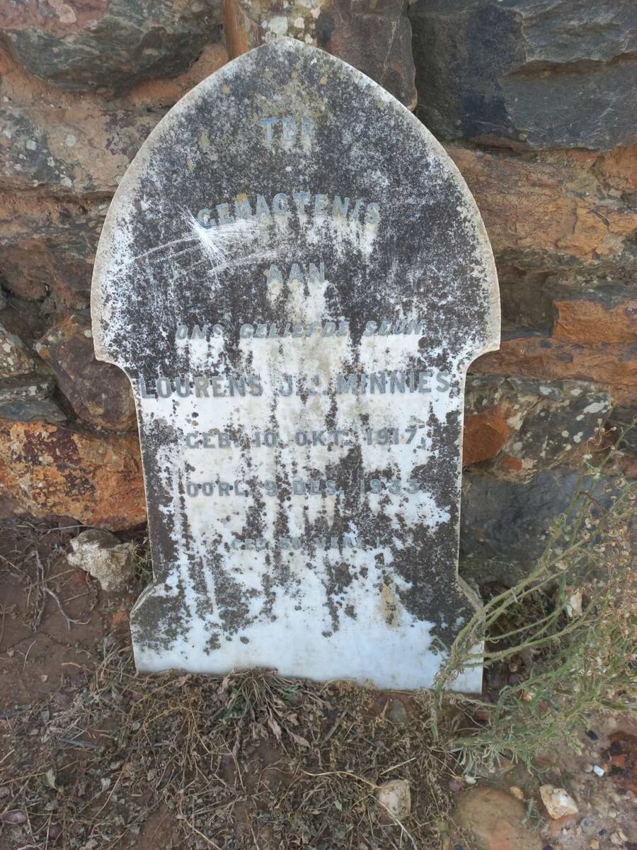 MINNIES Lourens J.J. 1917-1933