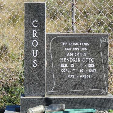 CROUS Andries Hendrik Otto 1913-1987