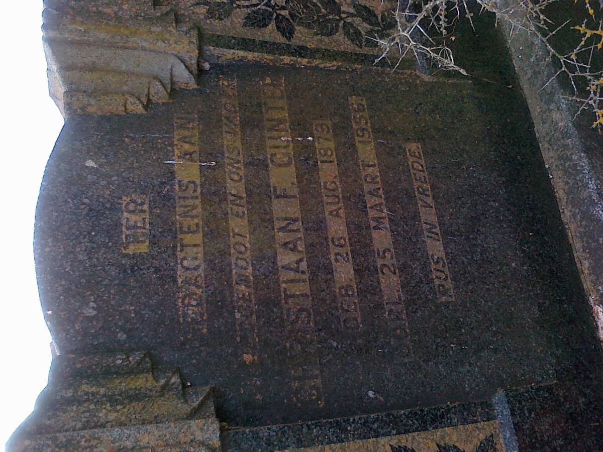 GUNTER Christiaan F. 1879-1956