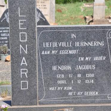 LEONARD Hendrik Jacobus 1908-1974