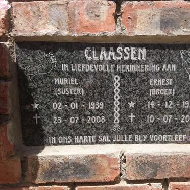 CLAASEN Ernest 1937-2016 :: CLAASEN Muriel 1939-2008
