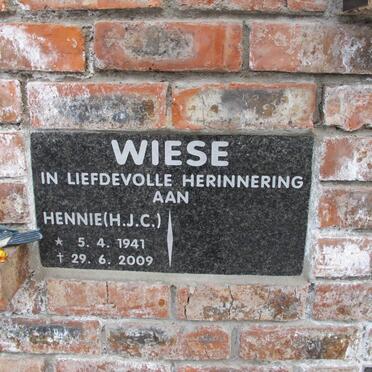 WIESE H.J.C. 1941-2009