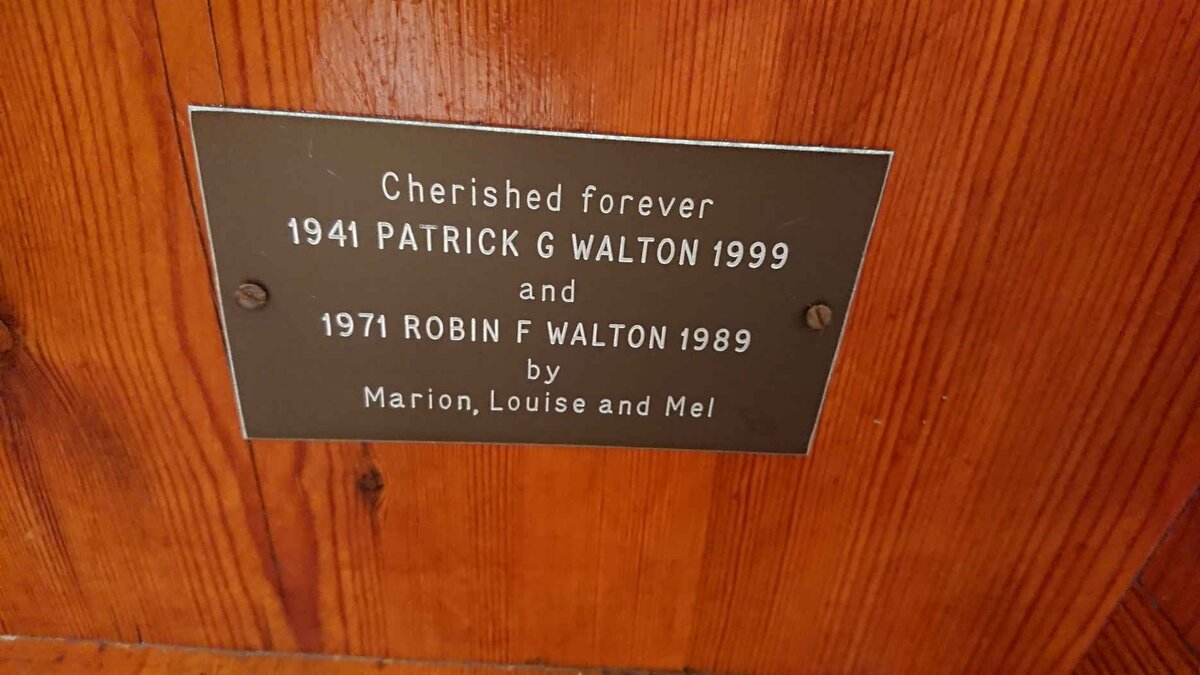 WALTON Patrick G. 1941-1999 :: WALTON Robin F. 1971-1989