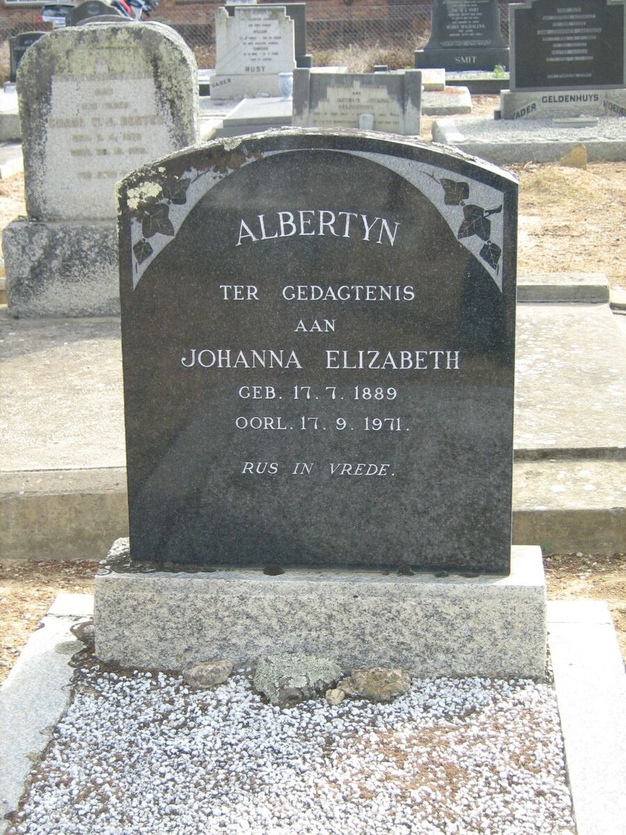 ALBERTYN Johanna Elizabeth 1889-1971