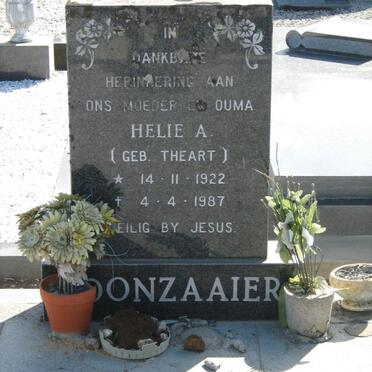 BOONZAAIER Helie A. nee THEART 1922-1987