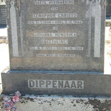 DIPPENAAR Xenophon Christo 1898-1942 &amp; Johanna Hendrika NEETHLING 1903-1968