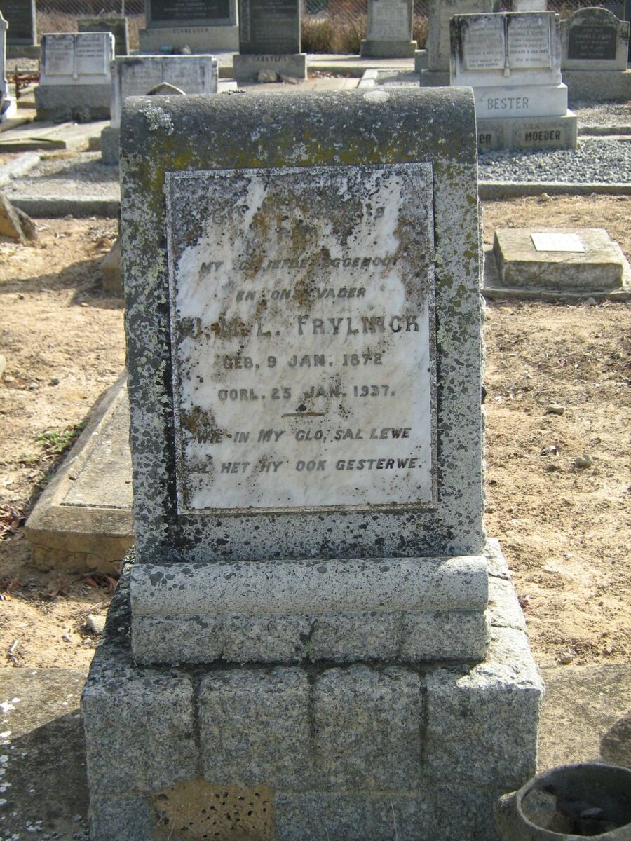 FRYLINCK J.M.L. 1872-1937