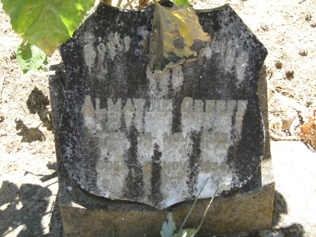 GREEFF Almatjie 1933-1934