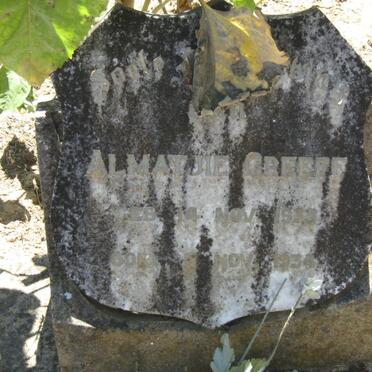 GREEFF Almatjie 1933-1934