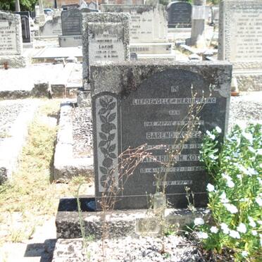 KOTZE Barend 1868-191? &amp; Catharina H. 1870-1949