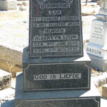 LOUW Hendrik Albertyn 1848-1931