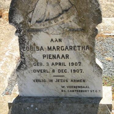 PIENAAR Louisa Margaretha 1907-1907