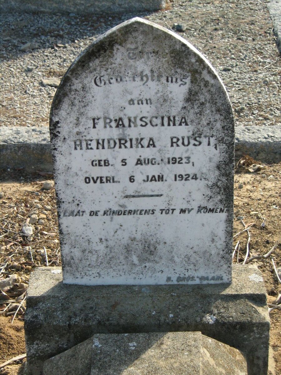 RUST Franscina Hendrika 1923-1924