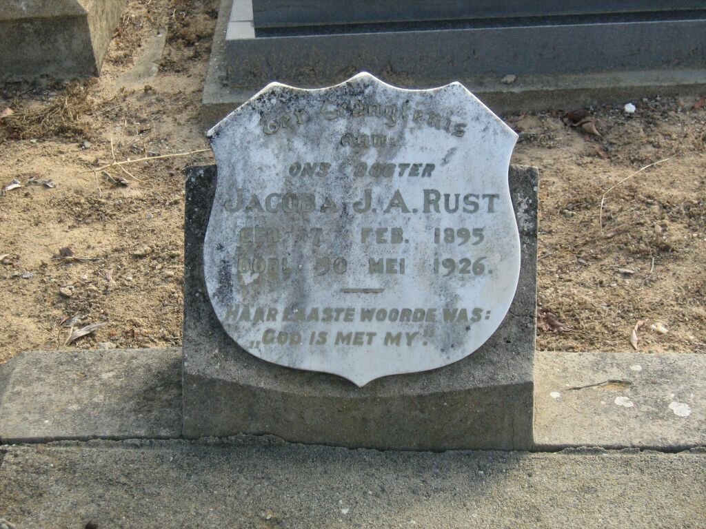 RUST Jacoba J.A. 1895-1926