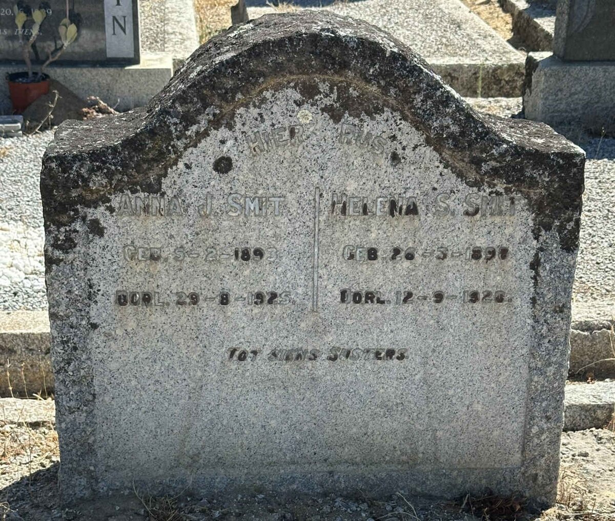 SMIT Anna J. 1893-1925 :: SMIT Helena S. 1898-192?