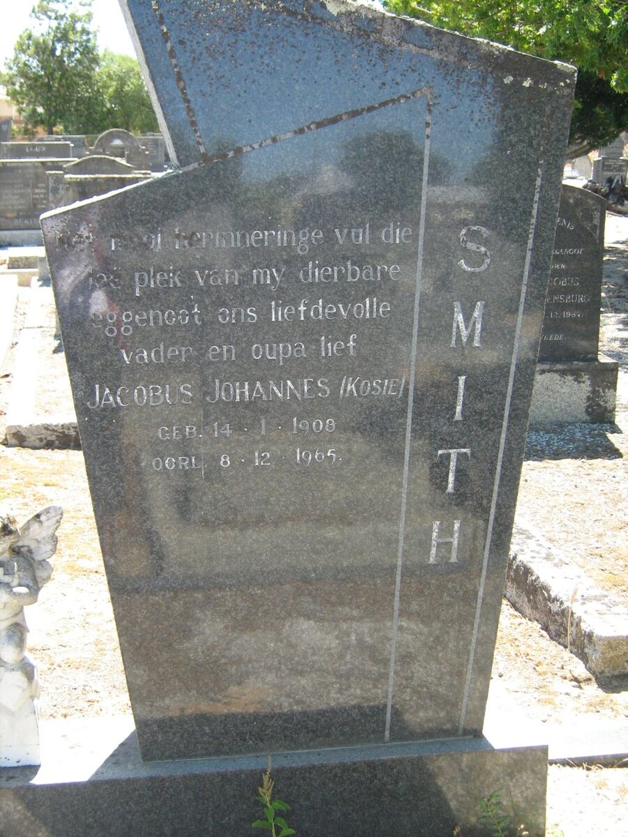 SMITH Jacobus Johannes 1908-1965