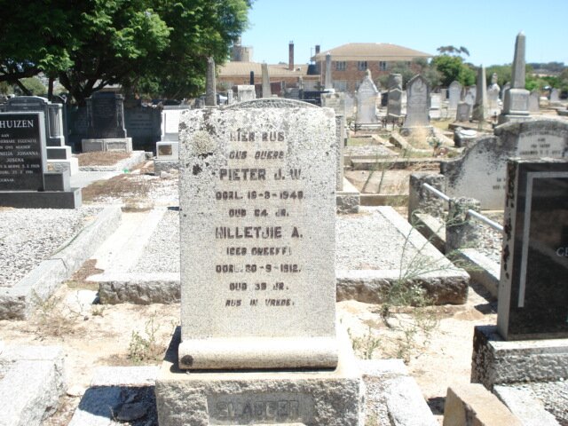 SLABBER Pieter J.W. –1948 &amp; Hilletjie A. GREEFF -1912