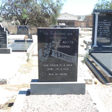 VERCUIEL Helia Aletta Johanna nee VISSER 1888-1976